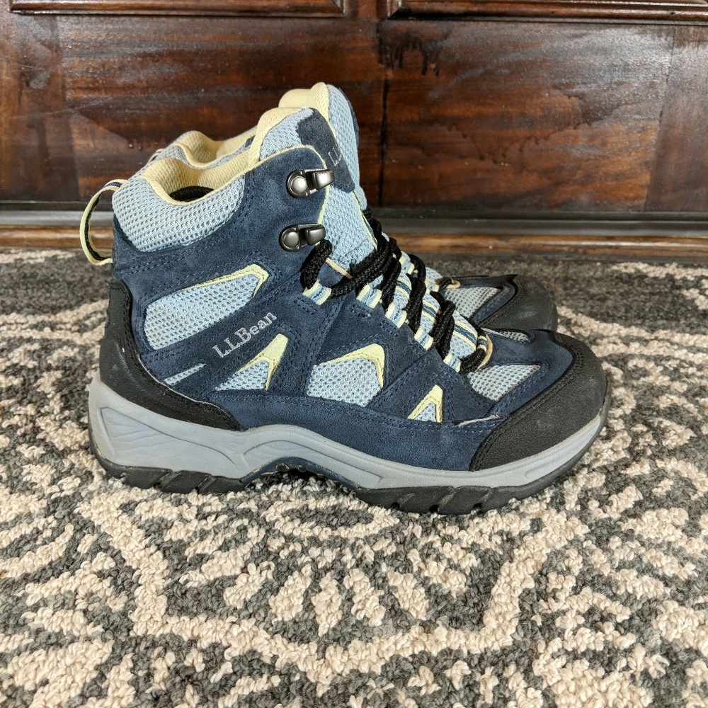 LL Bean Boots Hiking 05455 Blue